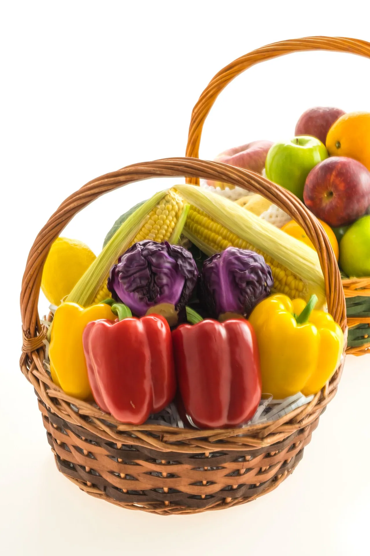 Panier de légumes frais